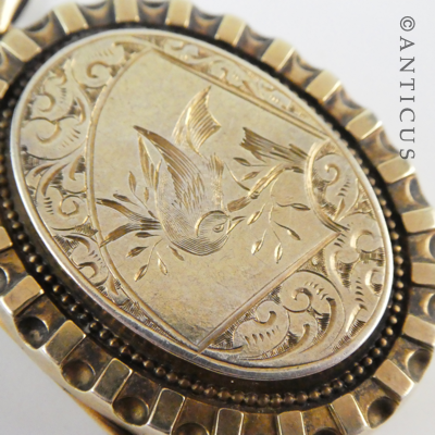 Antique Gilded and Decorated Locket.