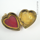 Vintage Gold Heart Locket.