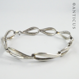 Oval Link Sterling Silver Bracelet.