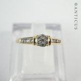 Gold and Diamond Cluster Ring.