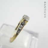 Gold and Diamond Cluster Ring.