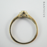 Gold and Diamond Cluster Ring.