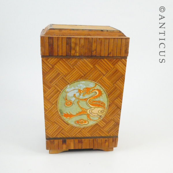 Japanese Vintage Deco Tea Caddy.
