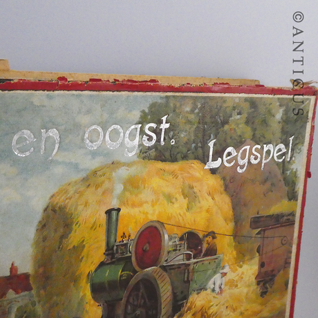Antique Boxed Sets of Four Dutch Jigsaw Puzzles.