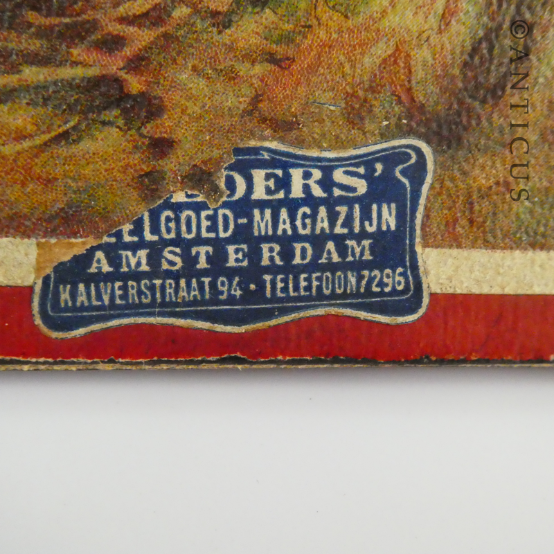Antique Boxed Sets of Four Dutch Jigsaw Puzzles.