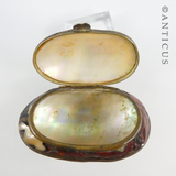 Antique Mother of Pearl Shell Souvenir Box.