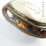 Antique Mother of Pearl Shell Souvenir Box.