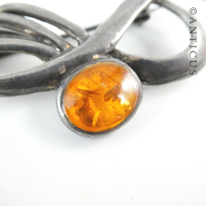 Vintage Amber Brooch.