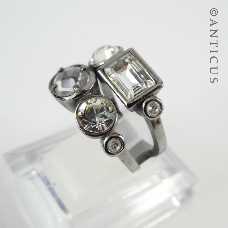 Danish Dyrberg/Kern Crystals Ring.