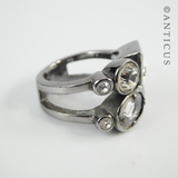 Danish Dyrberg/Kern Crystals Ring.