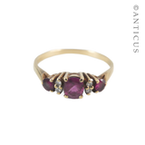 Vintage Gold, Ruby and Diamond Ring.