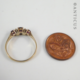 Vintage Gold, Ruby and Diamond Ring.
