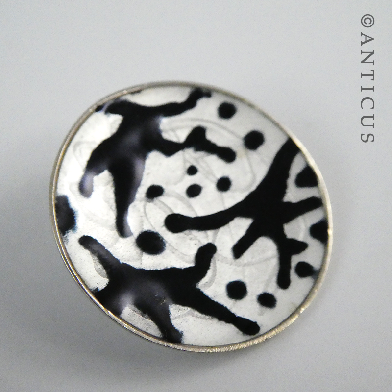 Stylish Norwegian Enamel Earrings.