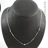 Silver Chain necklace with Balls.