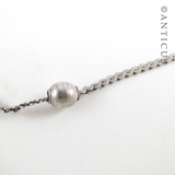 Silver Chain necklace with Balls.