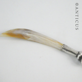Antique Mother of Pearl and Silver Paper Folder Knife.