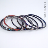 Six Cloisonné Bangles,