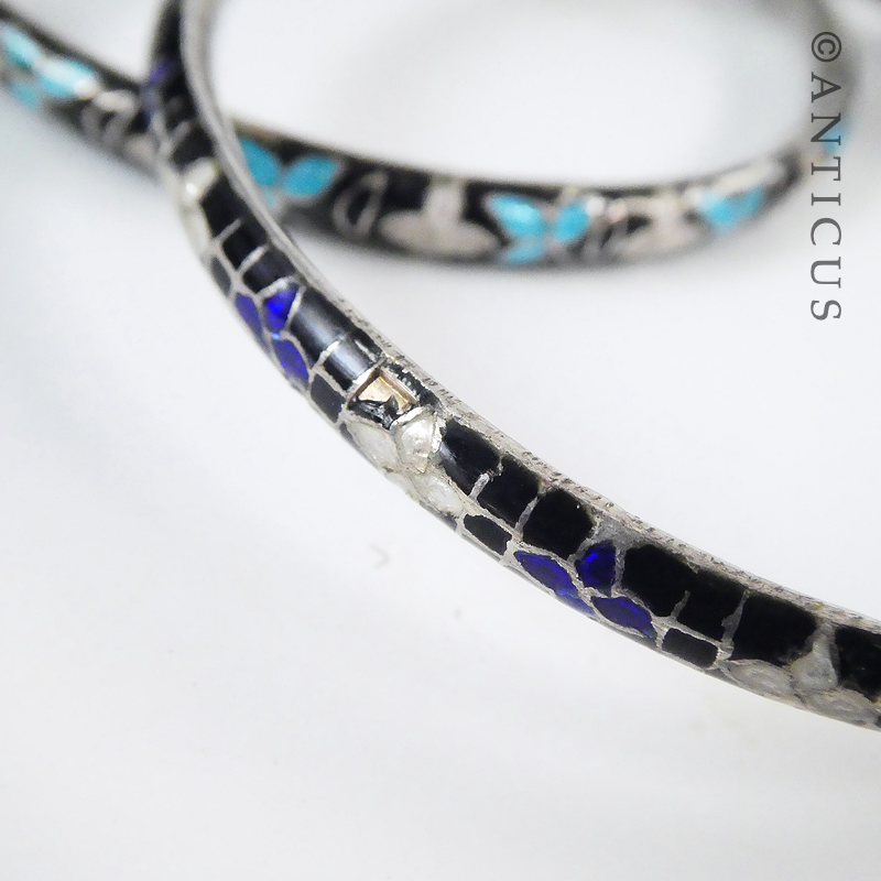Six Cloisonné Bangles,
