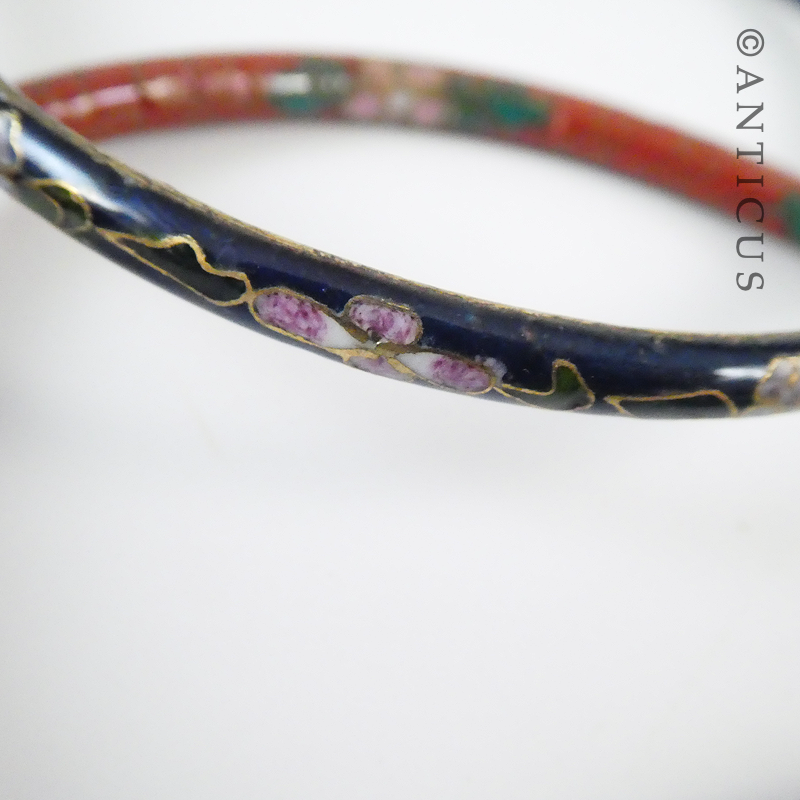Six Cloisonné Bangles,