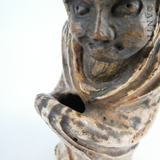Old Japanese Figural Pottery Vase, Signed.
