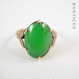 Vintage Jade Ring in 9ct Gold.