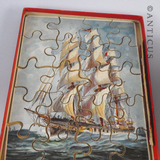 Antique Boxed Set of Four Dutch Jigsaw Puzzles.