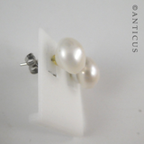 Long Freshwater Pearl Necklace & Earrings.