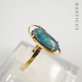 Gold and Opal Doublet Ring.