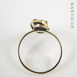 Gold and Opal Doublet Ring.