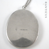 Paua and Silver Pendant on Chain.