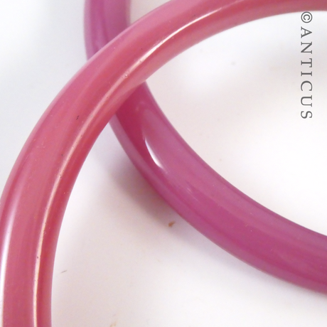 Two Very Large Glass Bangles.
