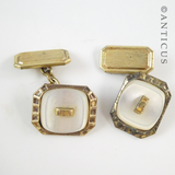 Deco Style Cufflinks, Vintage.