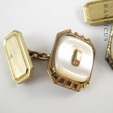 Deco Style Cufflinks, Vintage.
