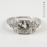 Diamond and Platinum Engagement and Wedding Ring.