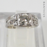 Diamond and Platinum Engagement and Wedding Ring.