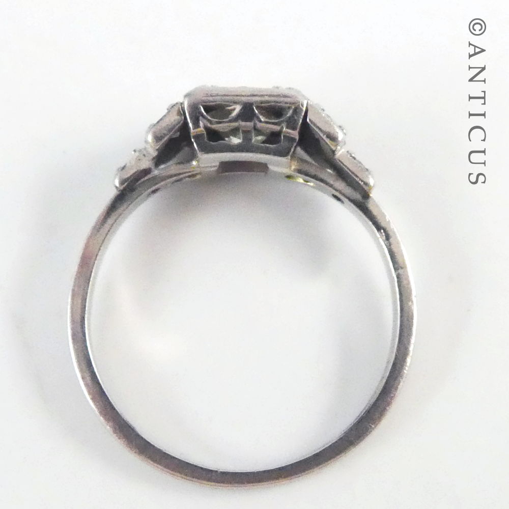 Diamond and Platinum Engagement and Wedding Ring.