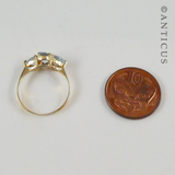 10ct Gold and Blue Topaz Ring.