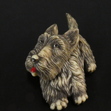 Large Vintage Scottish Terrier Brooch.