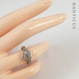 Gold and Diamond Cluster Ring.