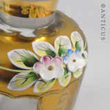 Large Bohemian Glass Scent Bottle.