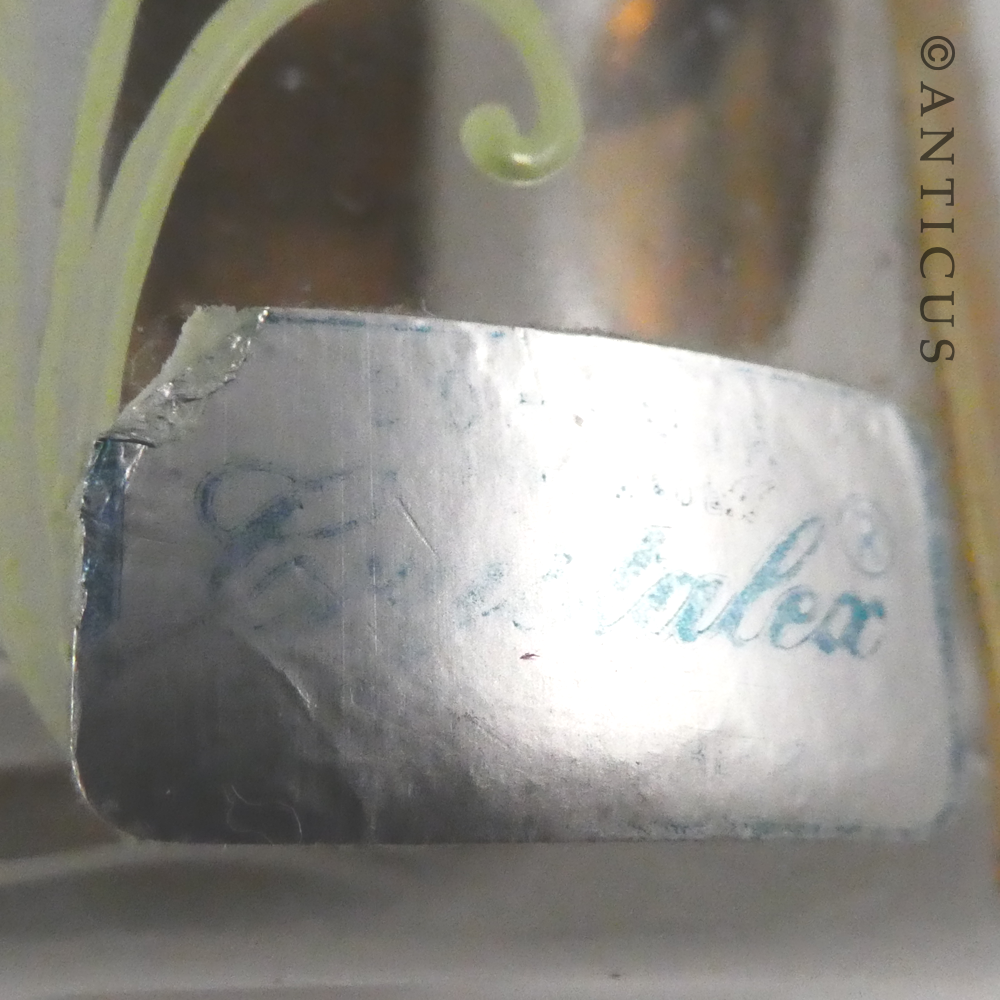 Large Bohemian Glass Scent Bottle.