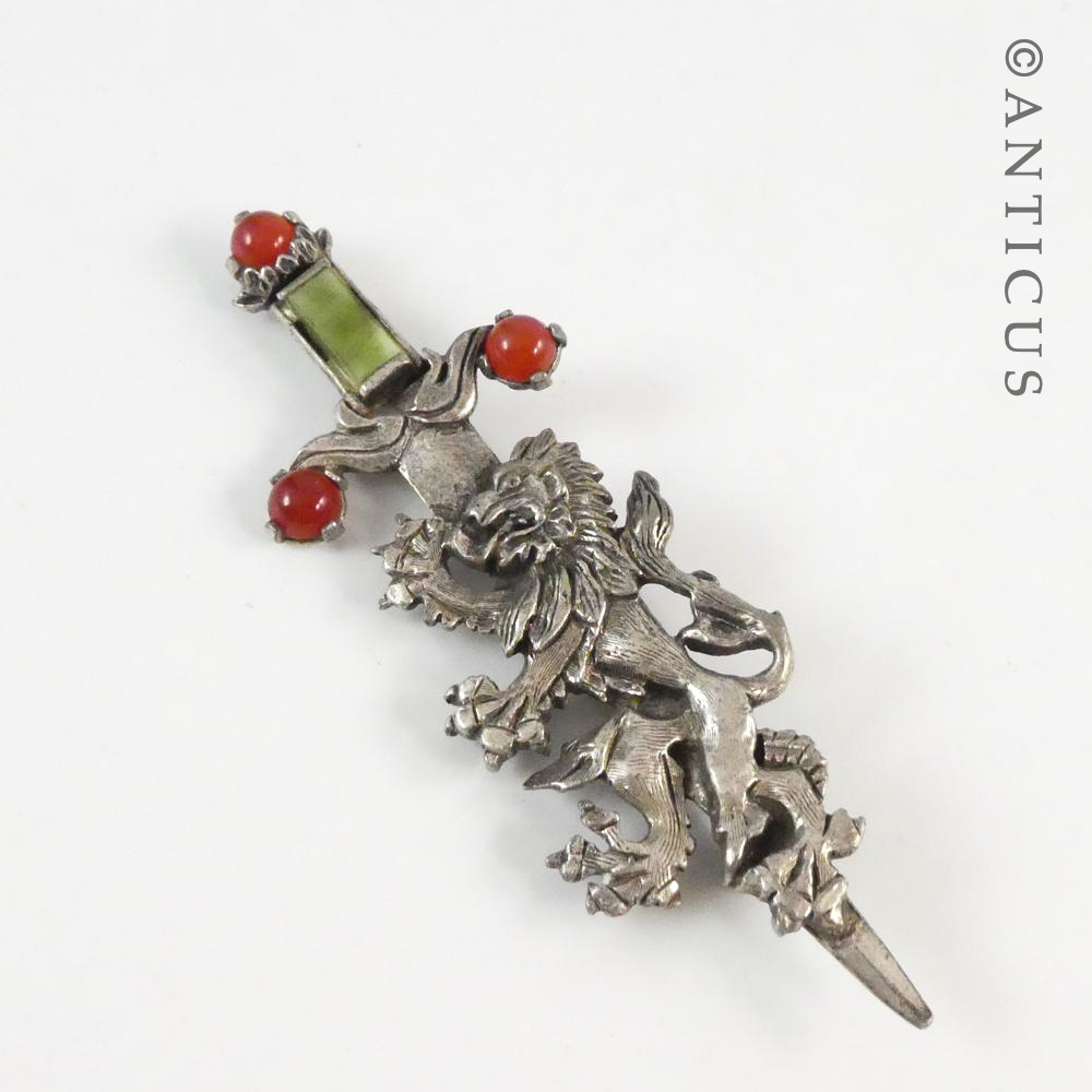 Scottish Brooch with Lion Rampant.