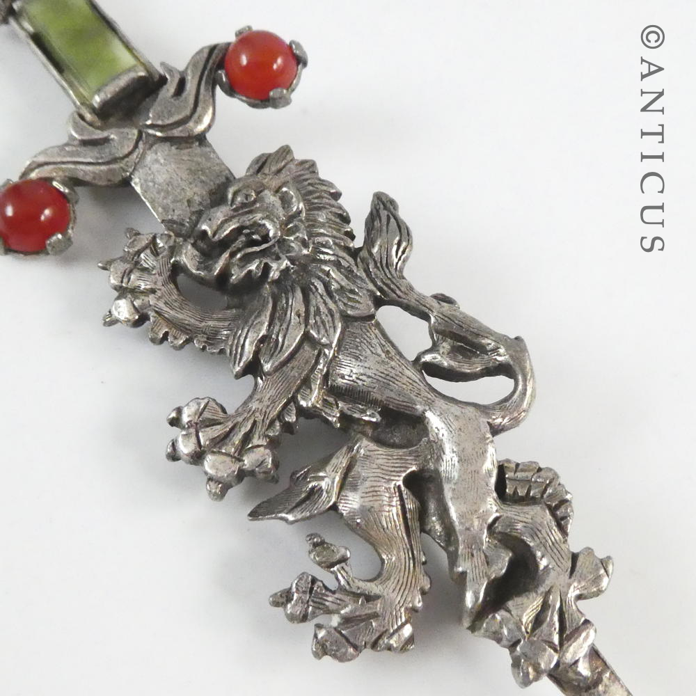 Scottish Brooch with Lion Rampant.