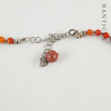 Coral Beads Graduated Necklace.