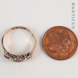 Antique Ruby and Pearl Gold Ring.