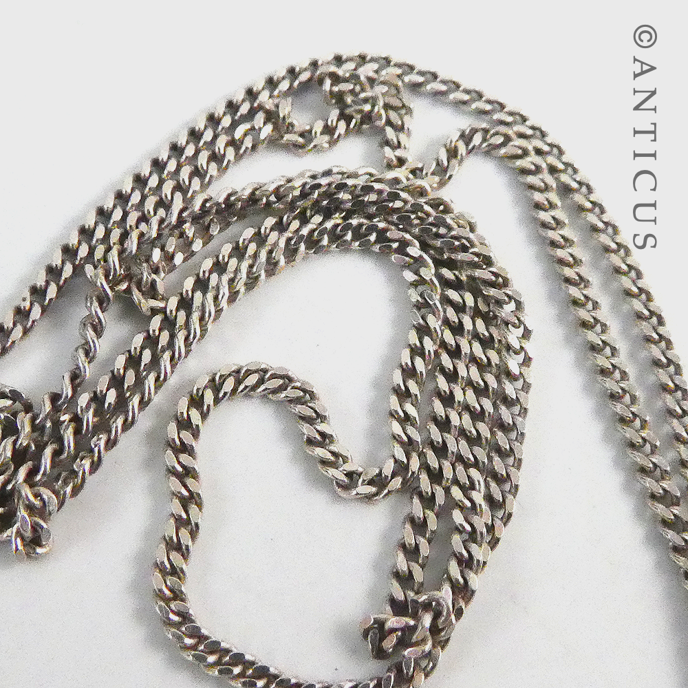 Sterling Silver and Lapis Pendant on Chain.
