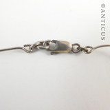Silver and Paua Shell Pieces Necklace.