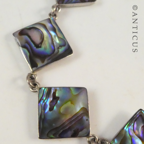 Beautiful Paua and Silver Bracelet.