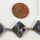 Beautiful Paua and Silver Bracelet.