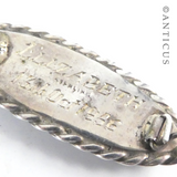 Vintage Oval Silver and Paua Brooch.